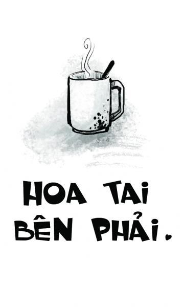 Hoa tai bên phải